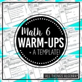 Math 6 Warm-Ups