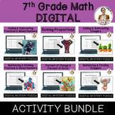 7th Grade Math Digital Activities Bundle