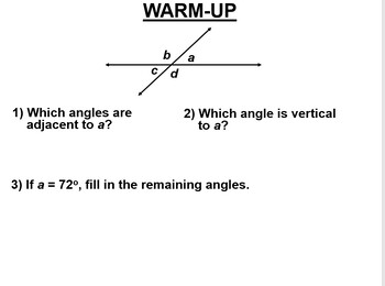 Preview of Math 7 Review Units 15 to17 Introductory Geometry