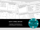 Math 7 Spiral Review - Quadrilaterals (SOL 7.6)