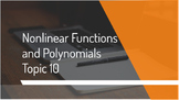 Math 7, Topic 10: Nonlinear Functions and Polynomials Lesson Plan