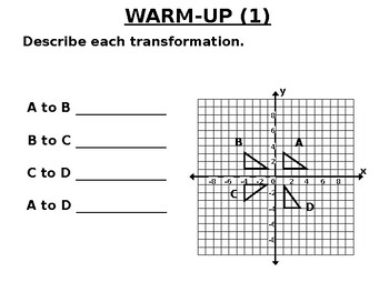 Preview of Math 8 18.9 Sequence of Transformations