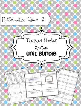 Preview of Math 8: Real Number System Unit Bundle