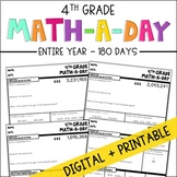 4th Grade Math Spiral Review | Distance Learning Math | Go