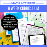 Math ACT Prep Curriculum BUNDLE - Lesson Plans and Resources