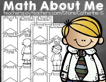 All About Me Math by Catherine S | Teachers Pay Teachers