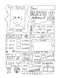 Math About Me - All About Me - Back to School Worksheet Co