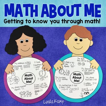 Preview of All About Me Math Craft | Math About Me