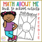 Math About Me - Back to school activity FREEBIE