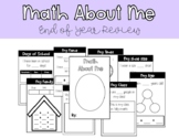 Math About Me End of Year Review 