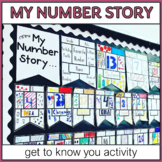 Math About Me Get to Know You Activity & Bulletin Board fo