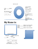 Math About Me Poster First Week of School Homework Questioneer