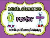 kindergarten math games all about me poster