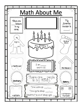 Preview of Math About Me Poster and Number of the Day