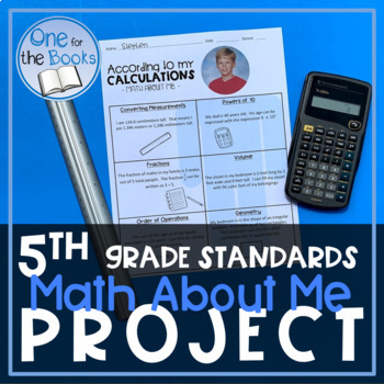 Preview of Math About Me Project Distance Learning Digital and Print