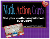 Math Action Cards for Math Manipulatives