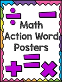Math Action Word Posters