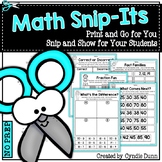 Math Activities Cut and Paste No Prep Math Centers