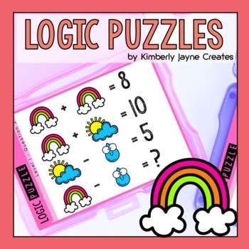 Preview of Math Activities Logic Puzzles 1st Grade Enrichment Volume Four