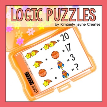Preview of Gifted and Talented Math Activities Logic Puzzles 2nd Grade Extension Task Cards