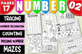 Math Activities | Number Recognition 2 | Tracing & Writing