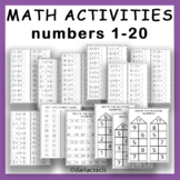 Math Activities: Numbers 1-20 ( Math Worksheets for Kindergarten)