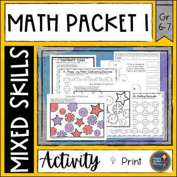 Preview of Math Activities Packet 1