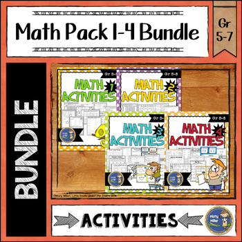 Preview of Math Activities Packet 1-4 Bundle