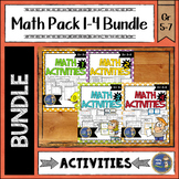 Math Activities Packet 1-4 Bundle