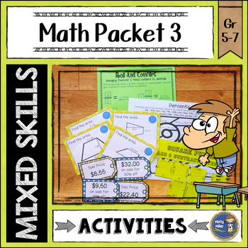 Preview of Math Activities Packet 3