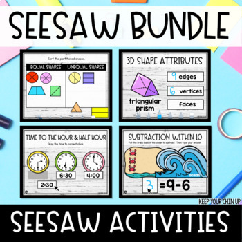 Preview of Math Activities Seesaw Bundle