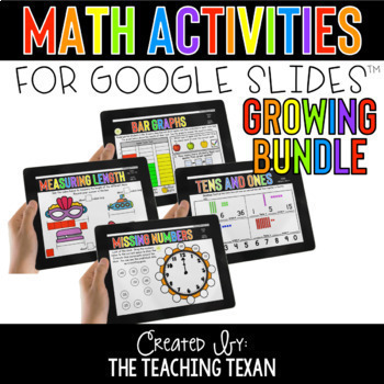 Preview of Math Activities for Google Slides Bundle