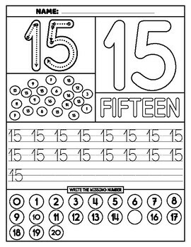 Math Activity Book, Tracing, Number Writing Practice, Number ...