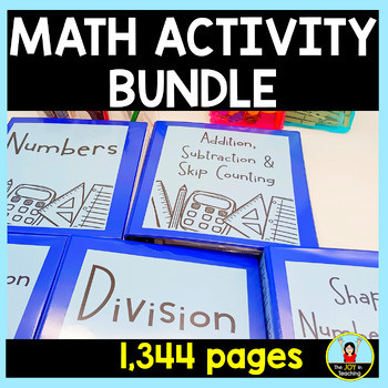 Preview of Math Activity Bundle - Numbers, Basic Operations, Shapes