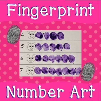 Math Activity Centre Fingerprint Number Art 1 – 10 by The Growing Mind