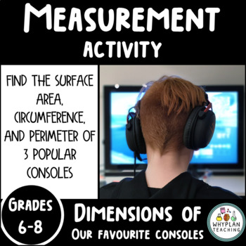 Preview of Math Measurement Activity For Area, Circumference, and Perimeter