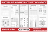 Math Activity and Tracing Book for Kids