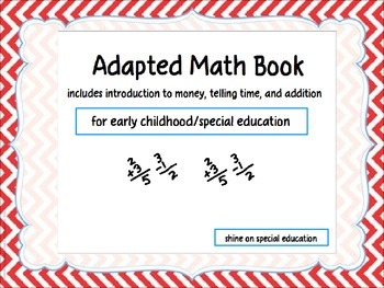 Preview of Math - Adapted Book/File Folders