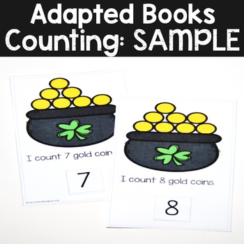 Preview of Math Adapted Books: SAMPLE March St. Patrick's Day