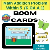 Math Addition Problem Within 5  (K.OA.A.1)