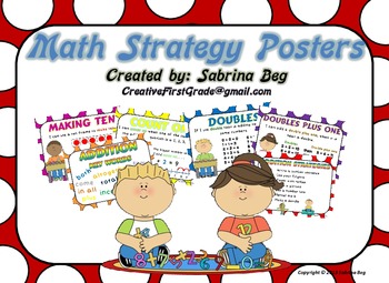 Preview of Math Addition Strategies Posters