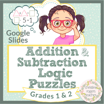 Preview of Math Addition Subtraction 1st 2nd, Digital Learning, Independent Work Google