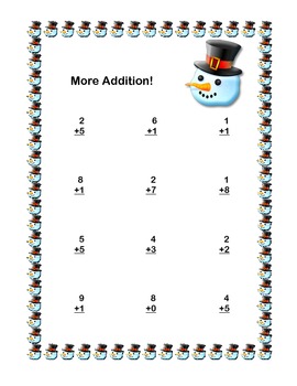 Math Addition & Subtraction Within 20 Worksheets-Winter Theme | TpT