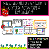Math Addition within 5 Center Activities & Resources