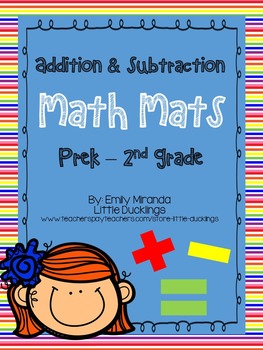 Math - Additon & Subtraction Mats (Generic, to be used for multiple ...