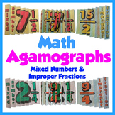 Math Agamographs - Convert Mixed Numbers to Improper Fractions