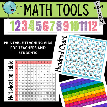 Preview of Math Aids for Teachers and Students | Hundred | Multiplication | Row Column |
