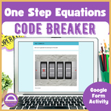 Math Algebra Escape Room One Step Equations Code Breaker