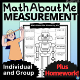 Math All About Me Measurement - Measuring Me Hands-On Math