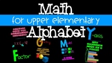 Math Alphabet Posters
